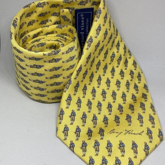 Vineyard Vines Men's Dickinson College Benjamin Rush Tie - Picture 1 of 3